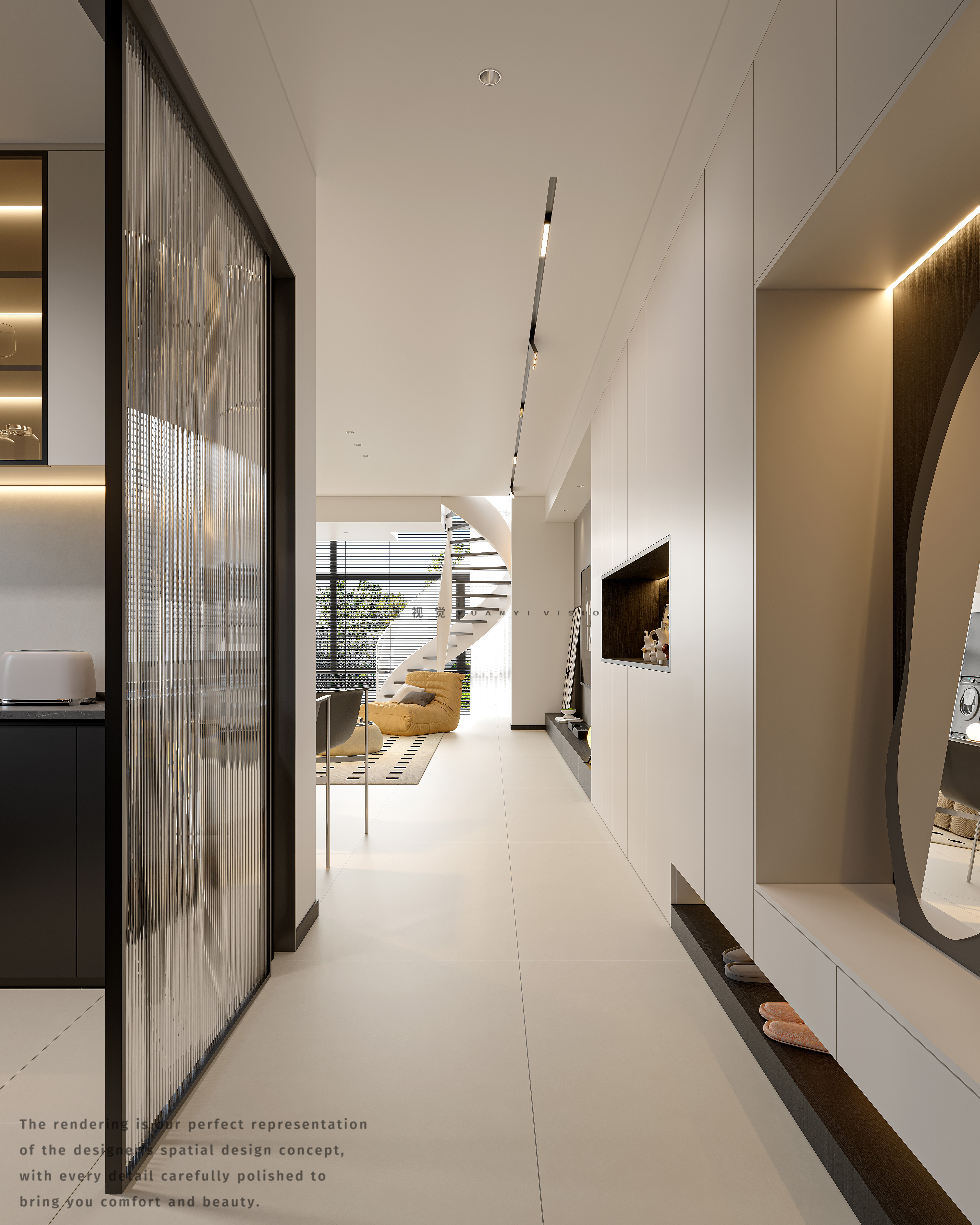 解构现代美学 · 住宅全案设计个人效果图表现-13