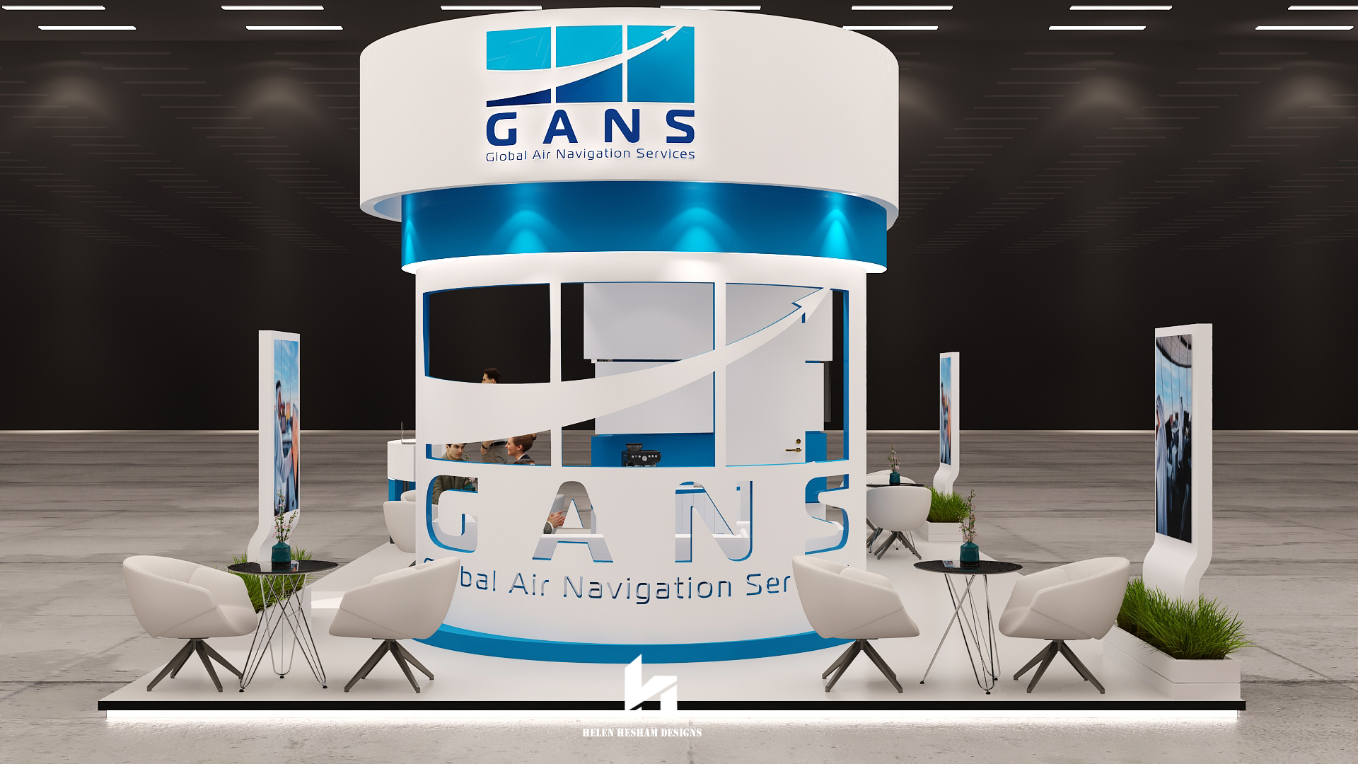 GANS Stand Global Air Navigation Services-8