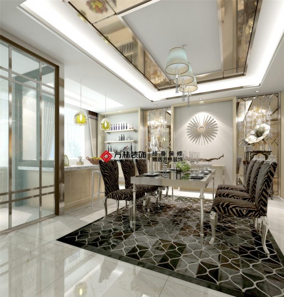 美的城四期 140 平港式风格装修设计,演绎轻奢生活美学-12