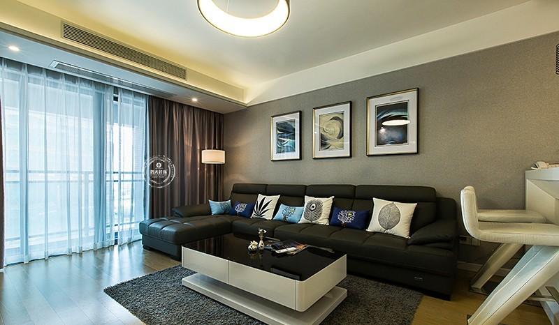 深圳现代简约四居室,轻奢有品!-5