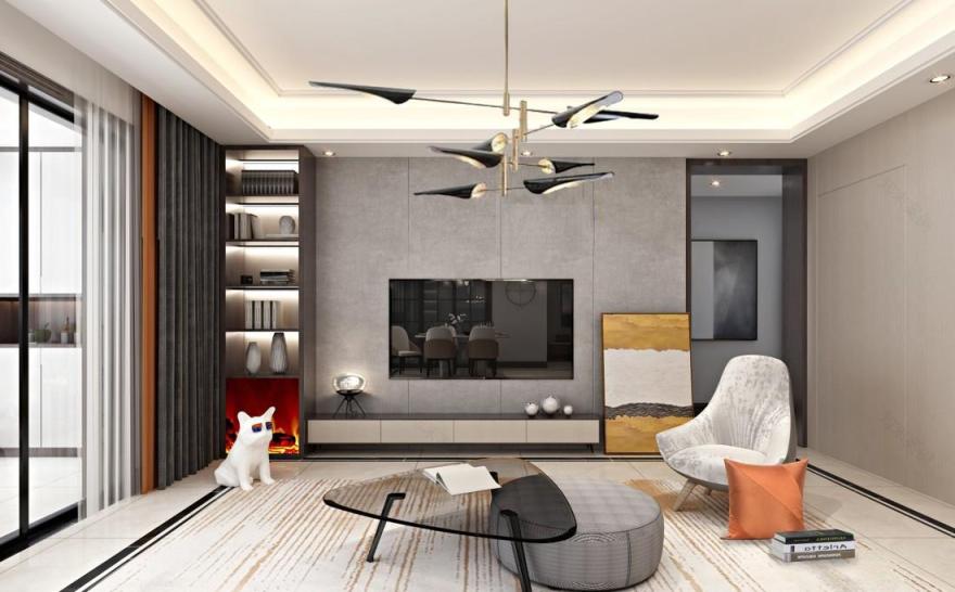 现代轻奢,152㎡品质生活空间设计-2