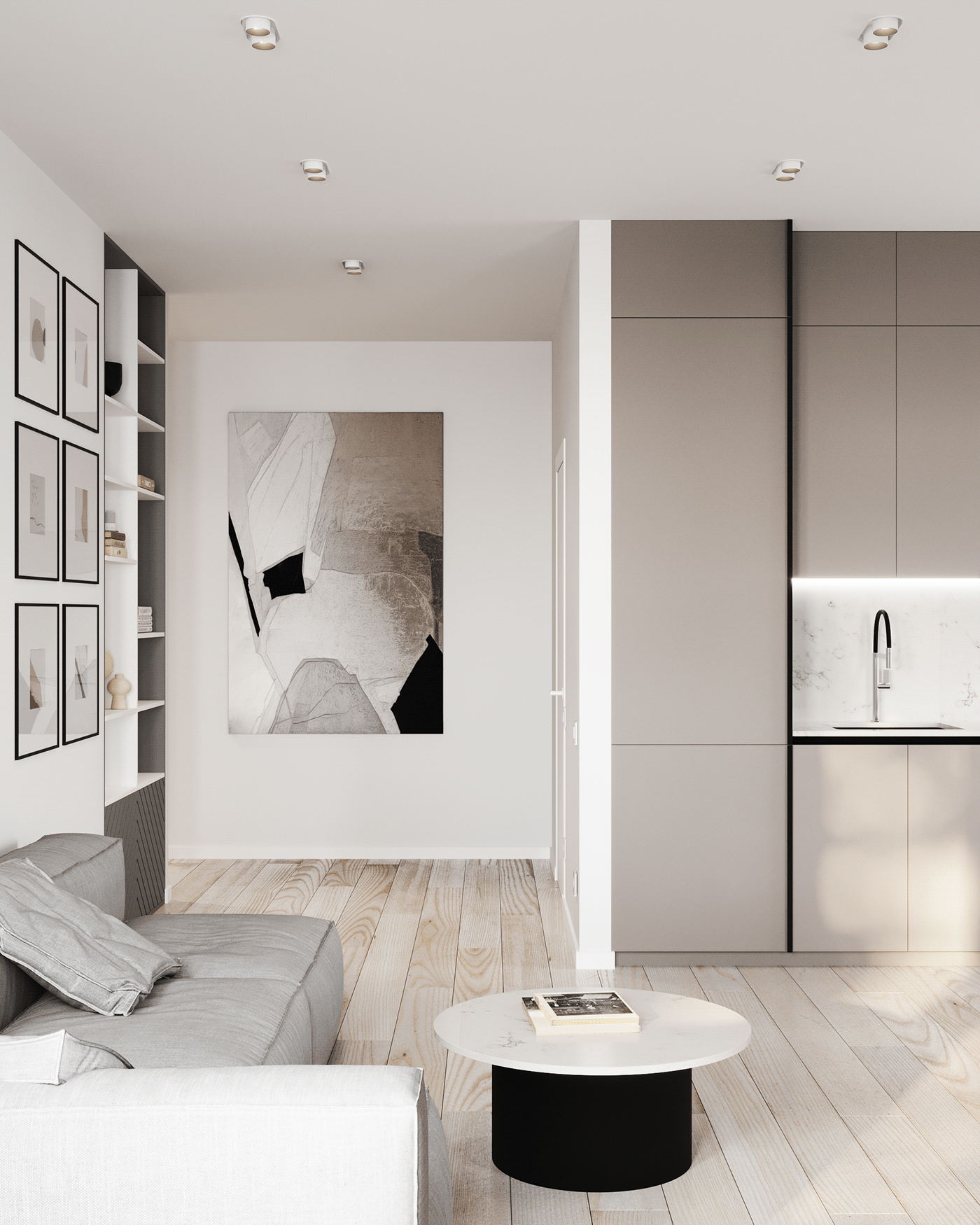 乌克兰85㎡简约风公寓设计-9