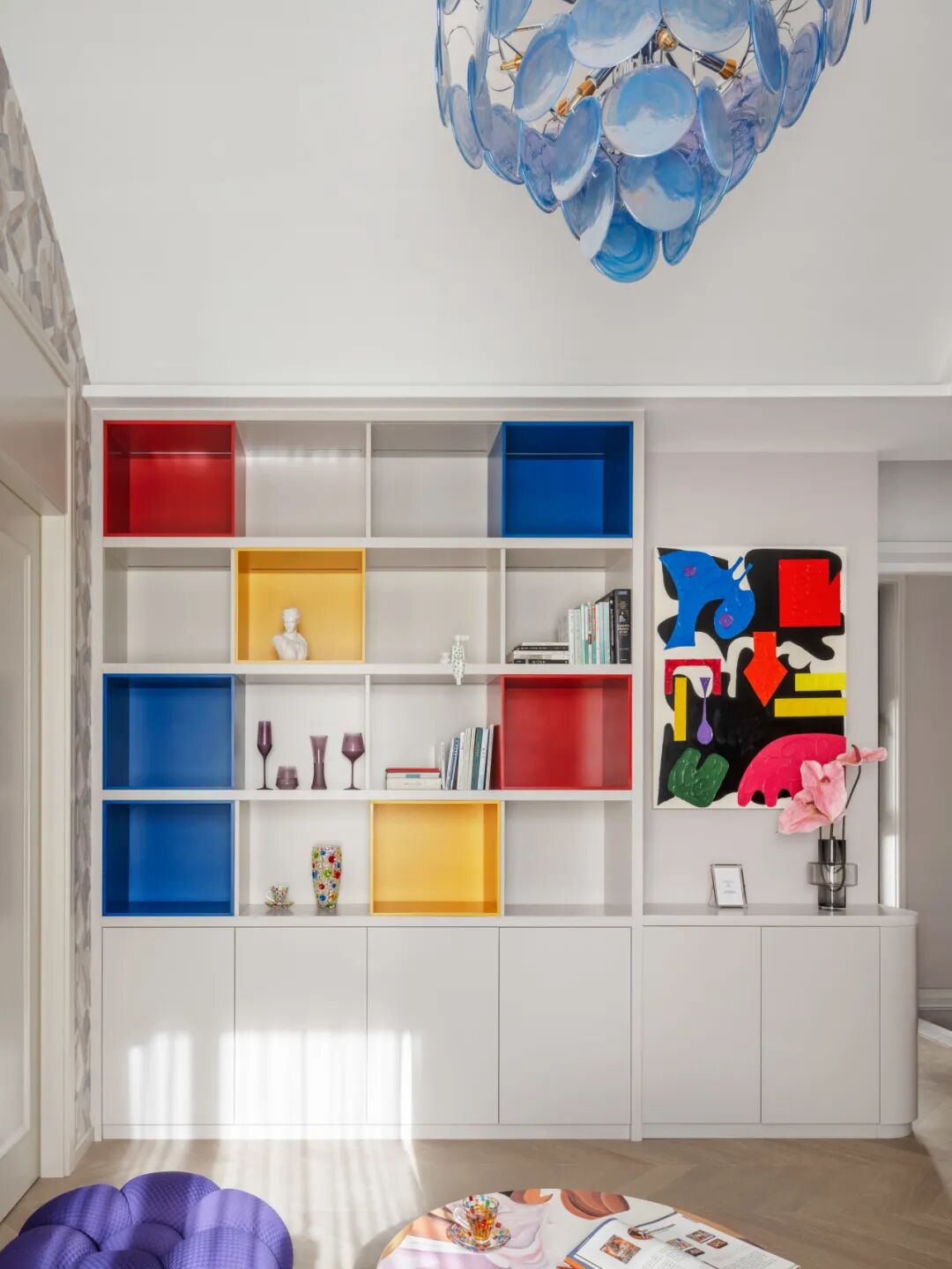 尚层设计院付霞新作|蒙德里安调色盘里的家-55