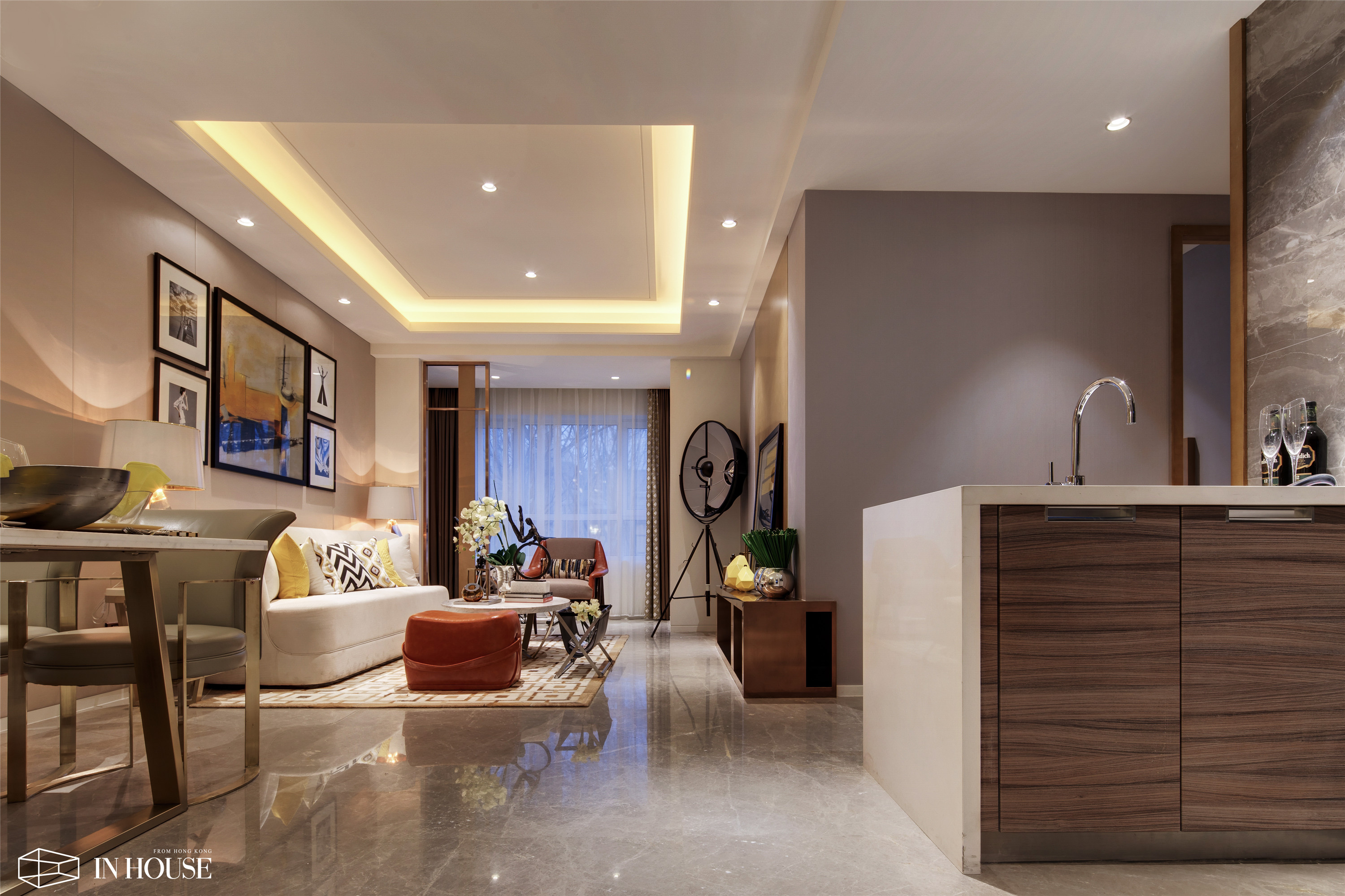 融创中新国际城95㎡样板间软装设计——INHOUSE设计-2