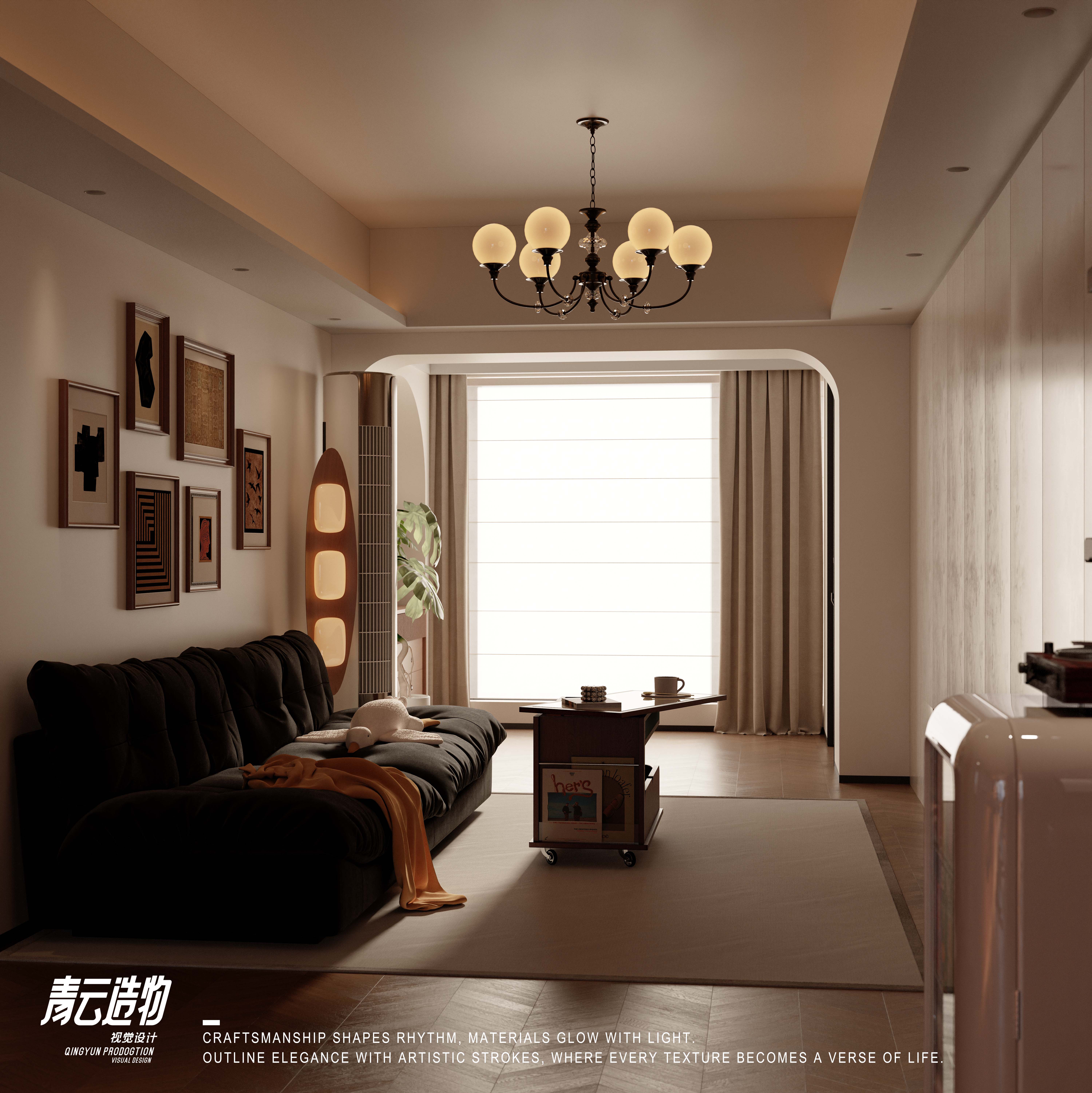 中古风家居美学空间设计丨青云造物-1