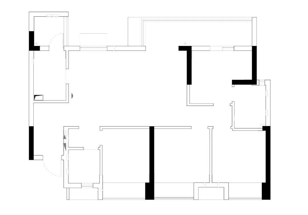 打通无用墙，成都 105㎡私宅变通透-12