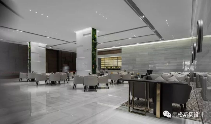 蓝郡公馆销售中心 | 简约纯粹,展现空间张力-18