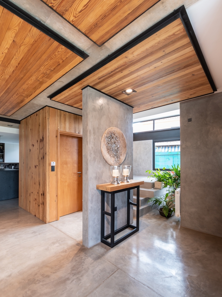 Concrete, cubic Cientocinco House create by JAMStudio arquitectos   Ivanna Cresta with a stunning blend of modernist looking and natural materials 混凝土，立方体的Cientocinco屋，由JAMstudio ArquArchtos伊万娜·克雷斯塔创造，融合了现代派的外观和天然的材料，令人叹为观止。-10