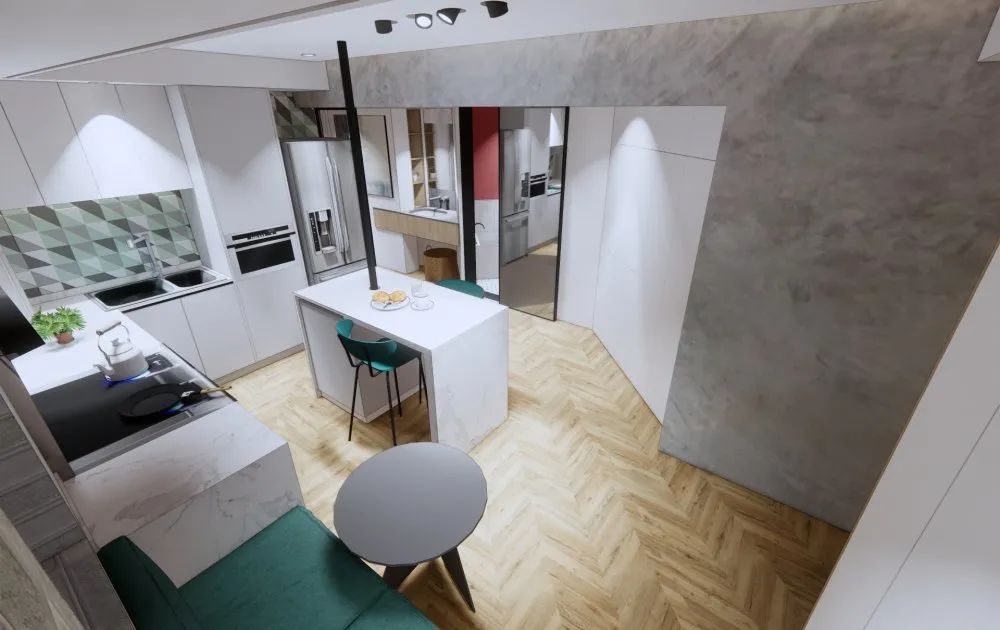 48 平异形旧房改造,巧用空间增设多种热门功能区!-71