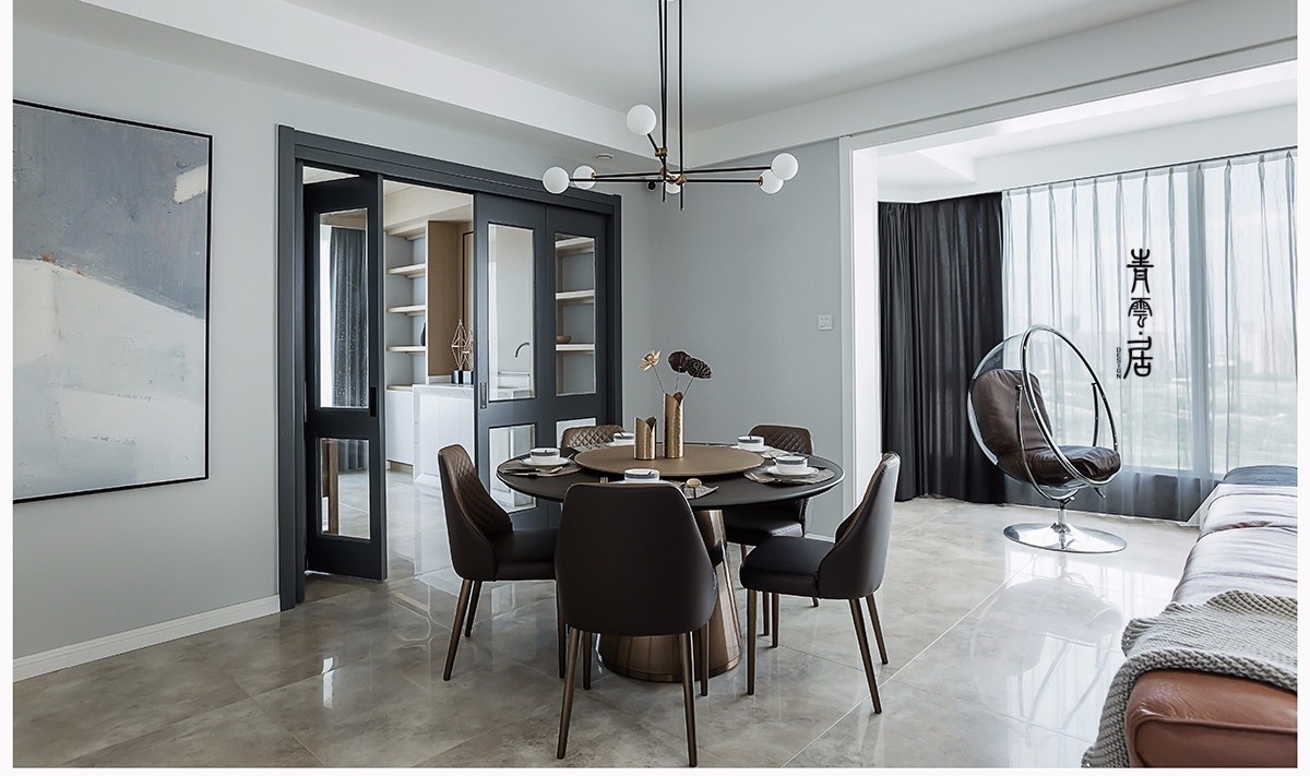 196㎡现代风格住宅  青云居设计-17