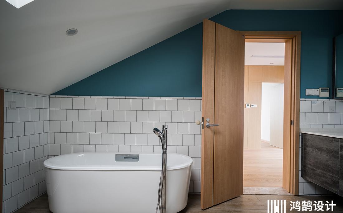 上海别墅艺术展风二手房改造,功能收纳隐藏式设计-39