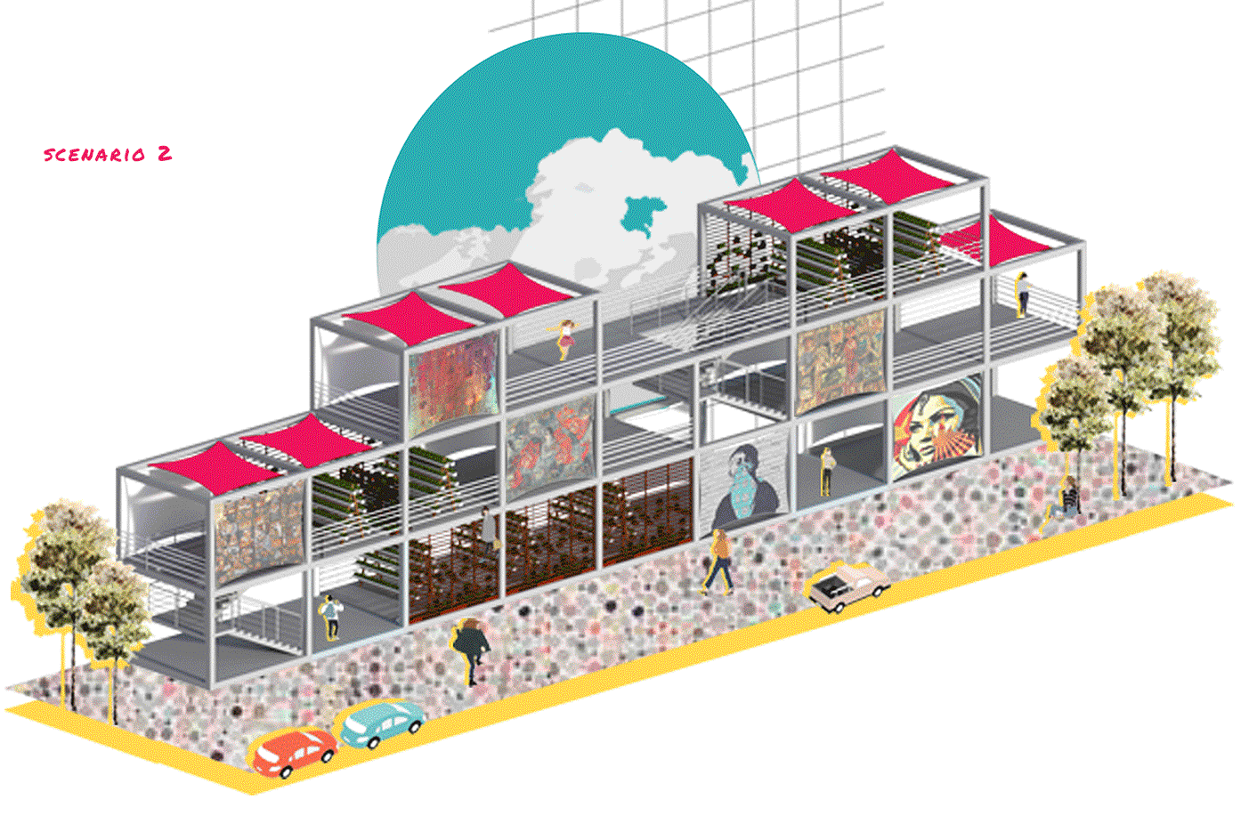 主动墙丨埃及丨开罗大学工程学院建筑系-14