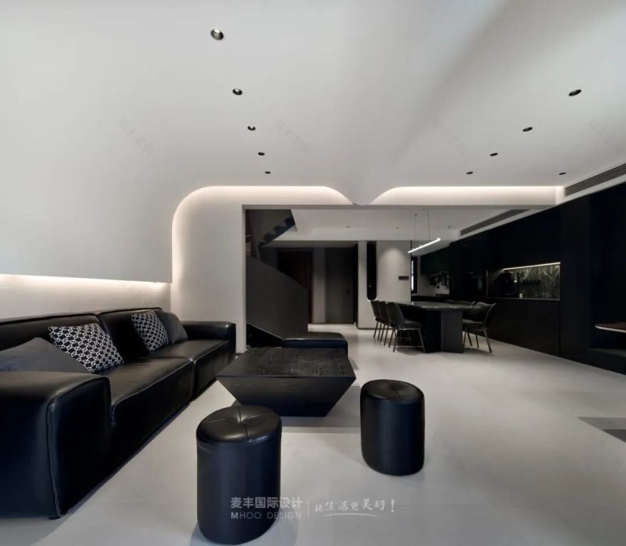 MHOO|上林湖翡翠谷240㎡现代极简风:删繁就简,与空间温柔共生-16