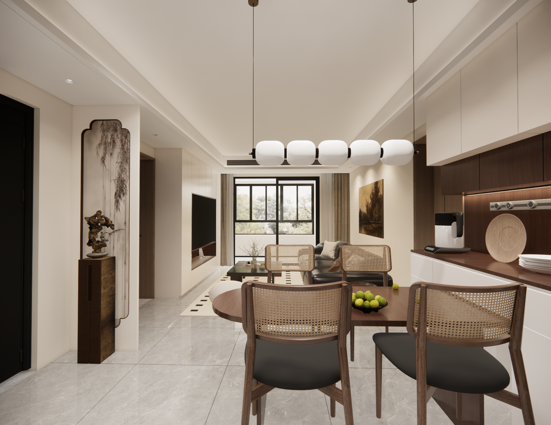 精装房改造  中古风的家丨中国上海-2