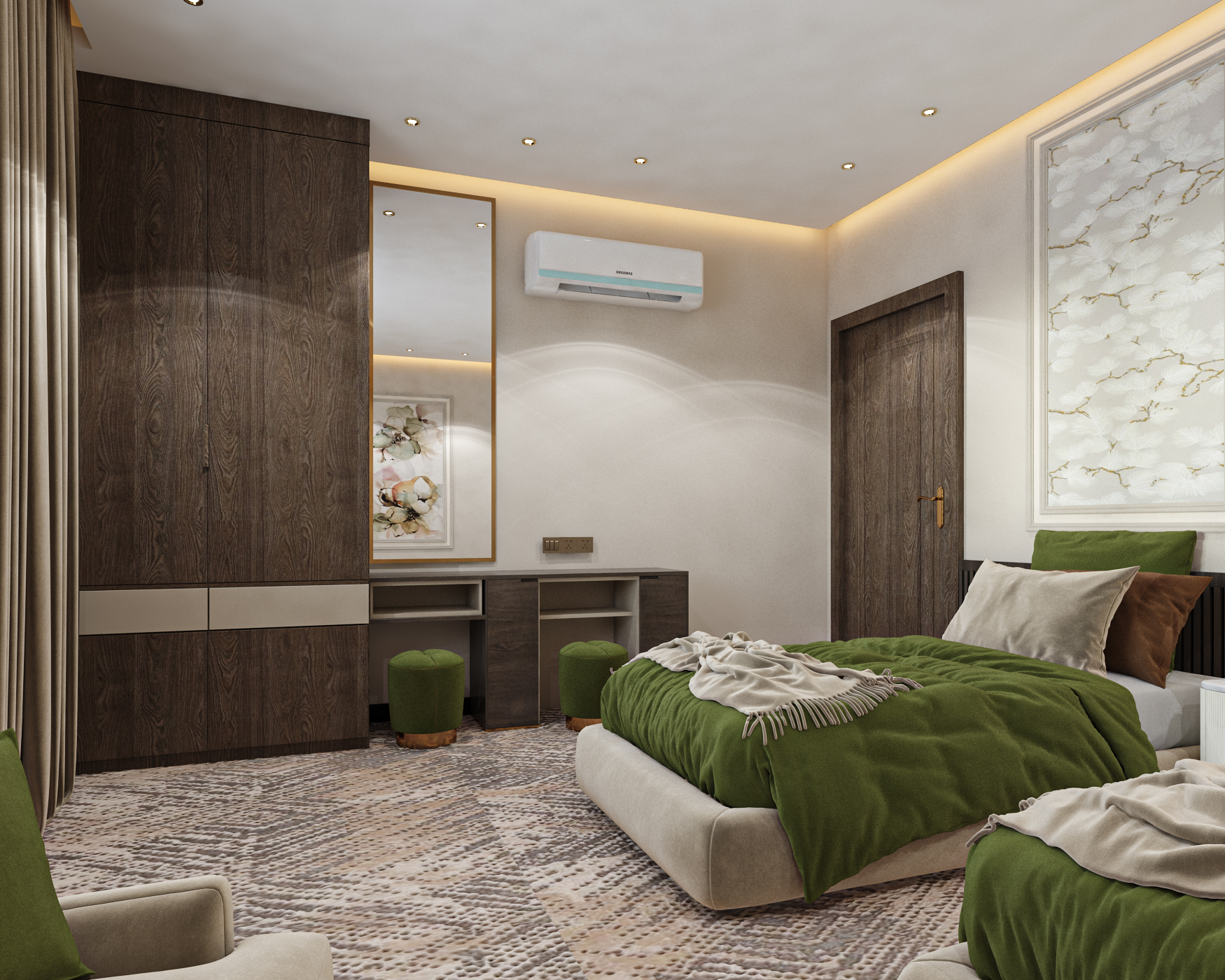 design bed room in hotel-3