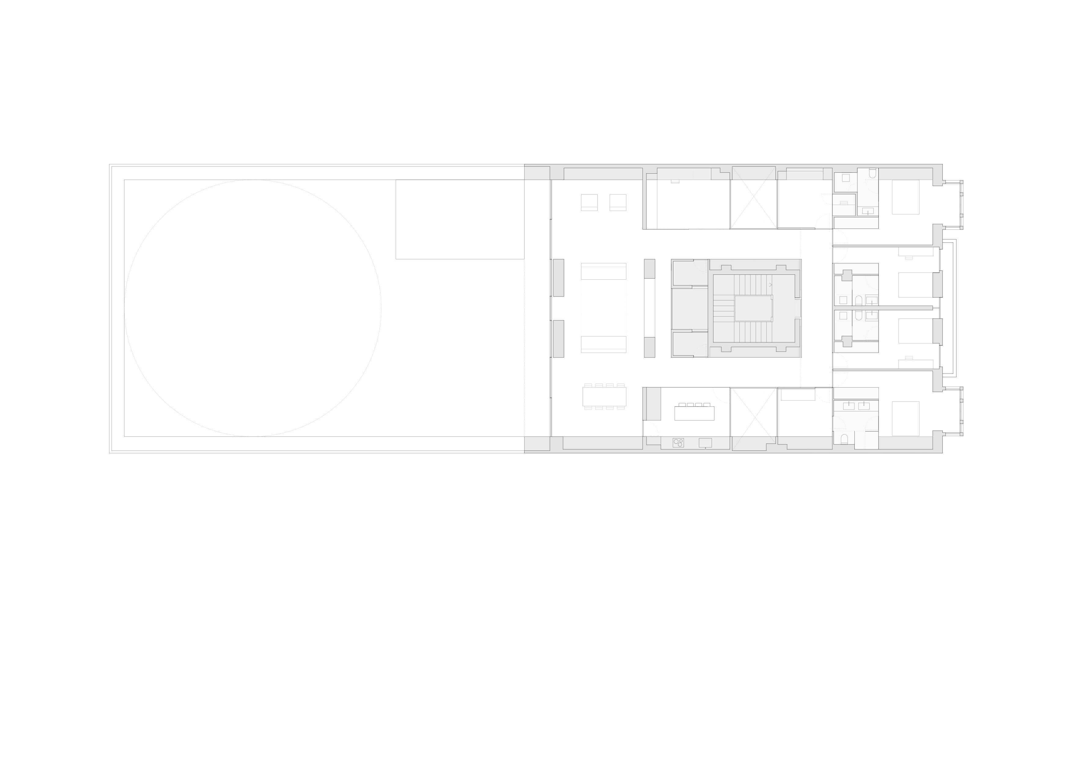 城市中心的蓝色花园别墅设计-32
