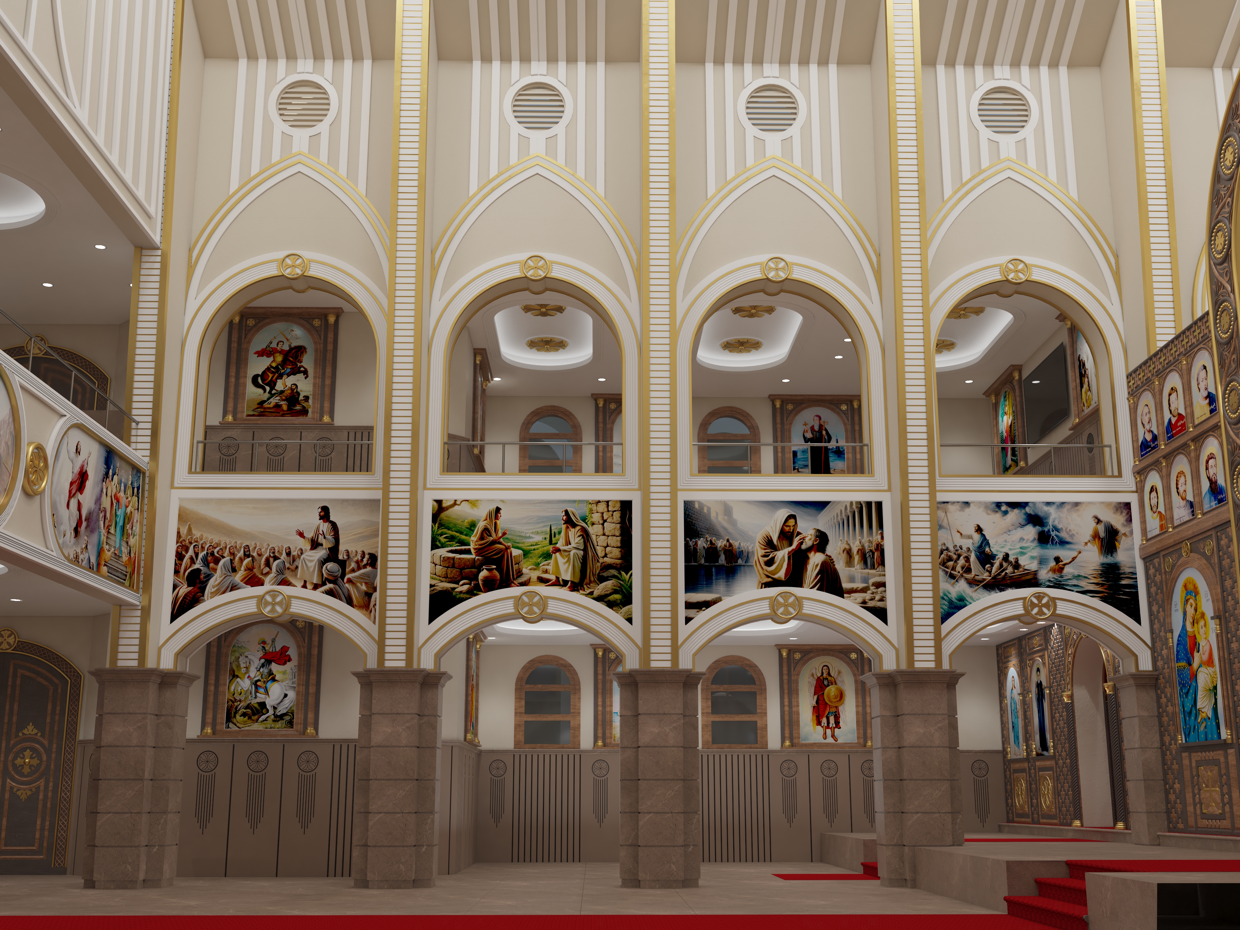 Church of the Holy Cross interior design-5