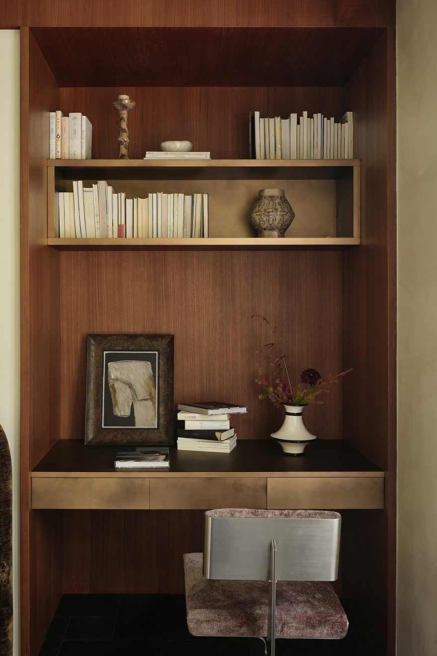 杭州翡翠城大平层“老钱风”设计丨中国杭州丨有斯设计-25