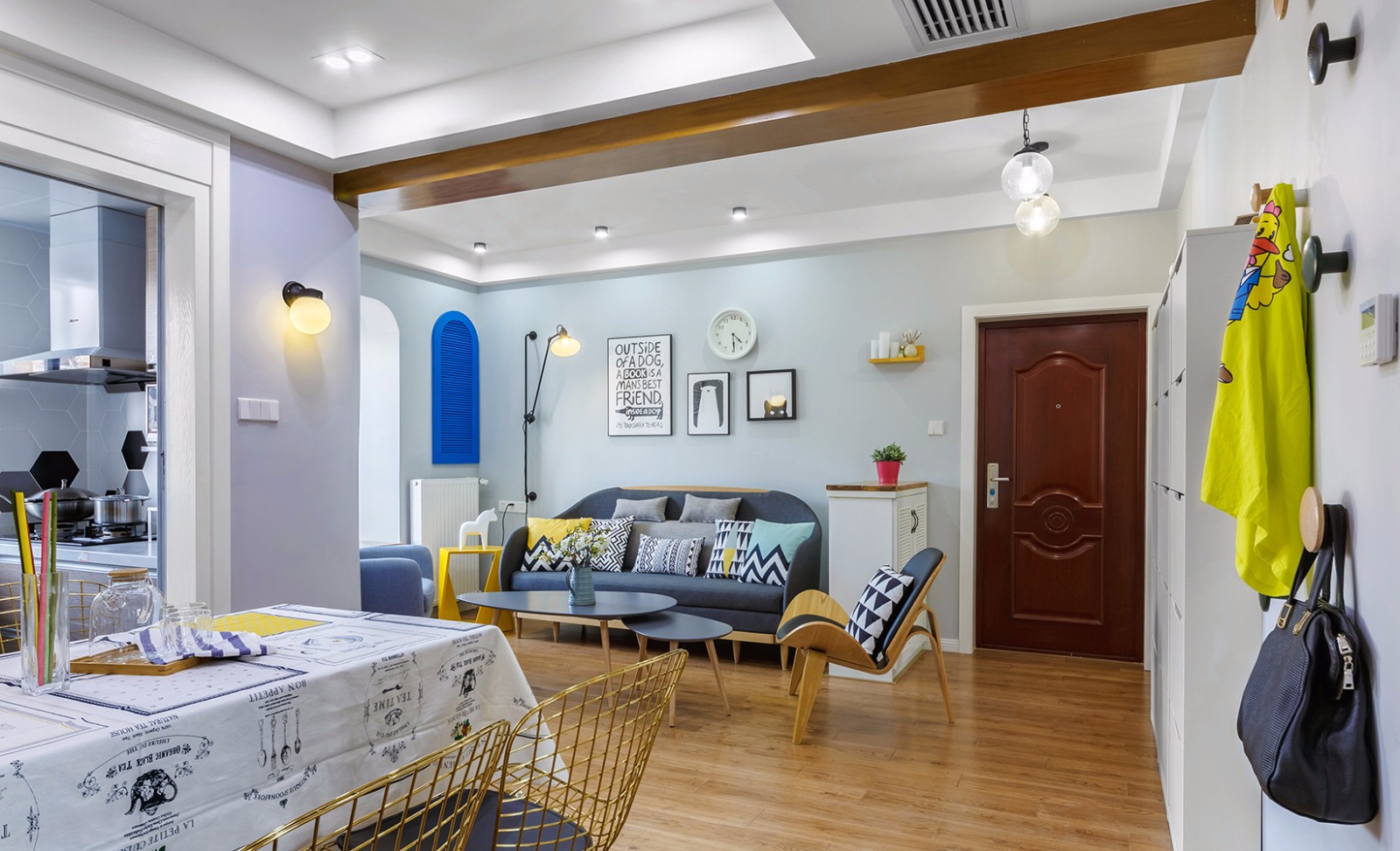 武汉90㎡北欧风格住宅  铭筑舍计-3