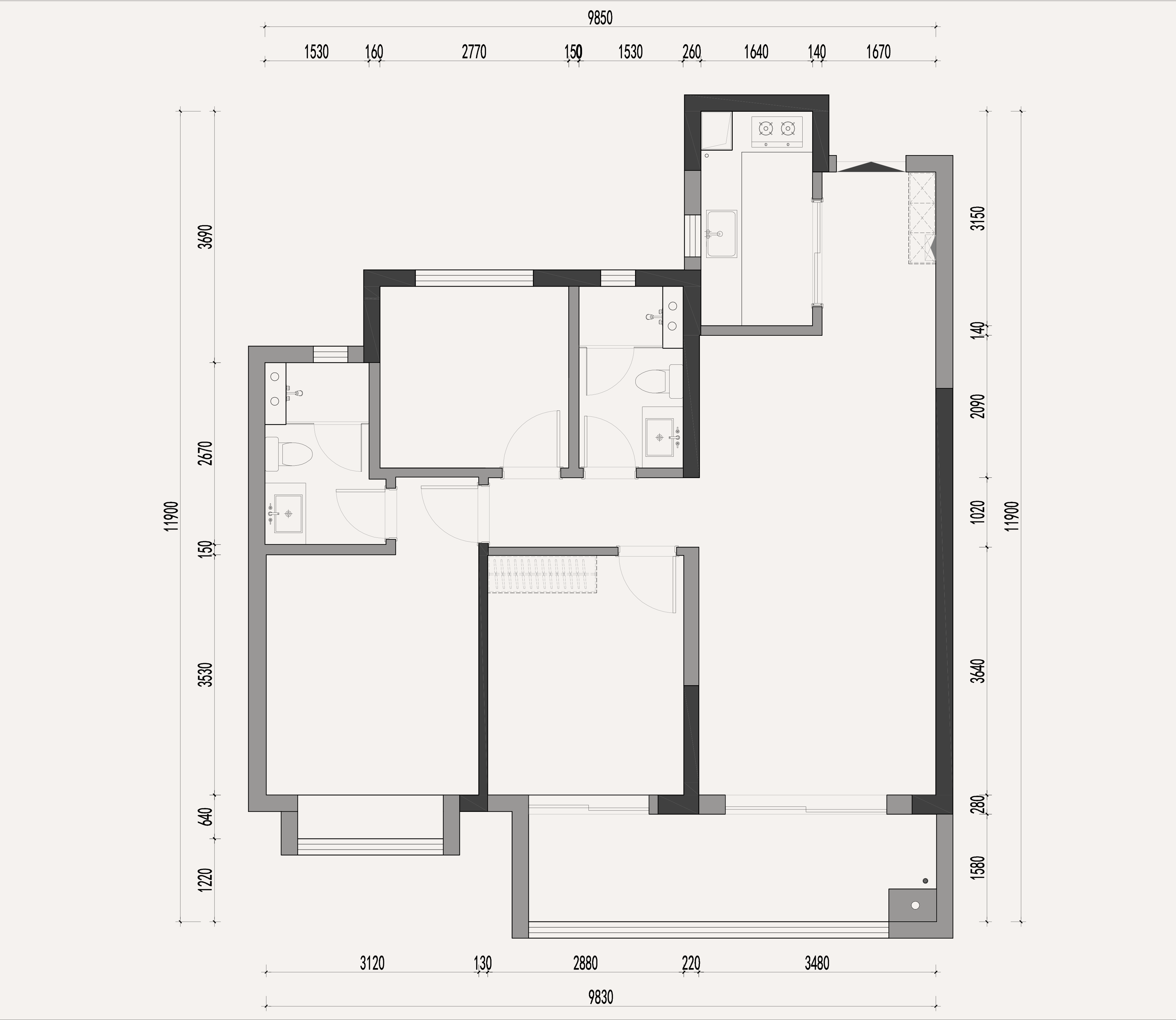 113㎡简约混搭风,一朵正在盛开的奶油玫瑰花丨中国长沙丨黄媛-51