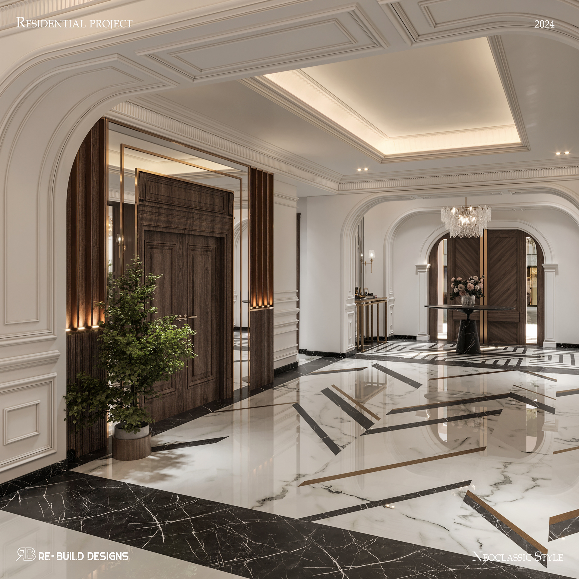 新古典别墅接待室内设计及新古典别墅室内设计丨埃及丨Re  Build Designs-23