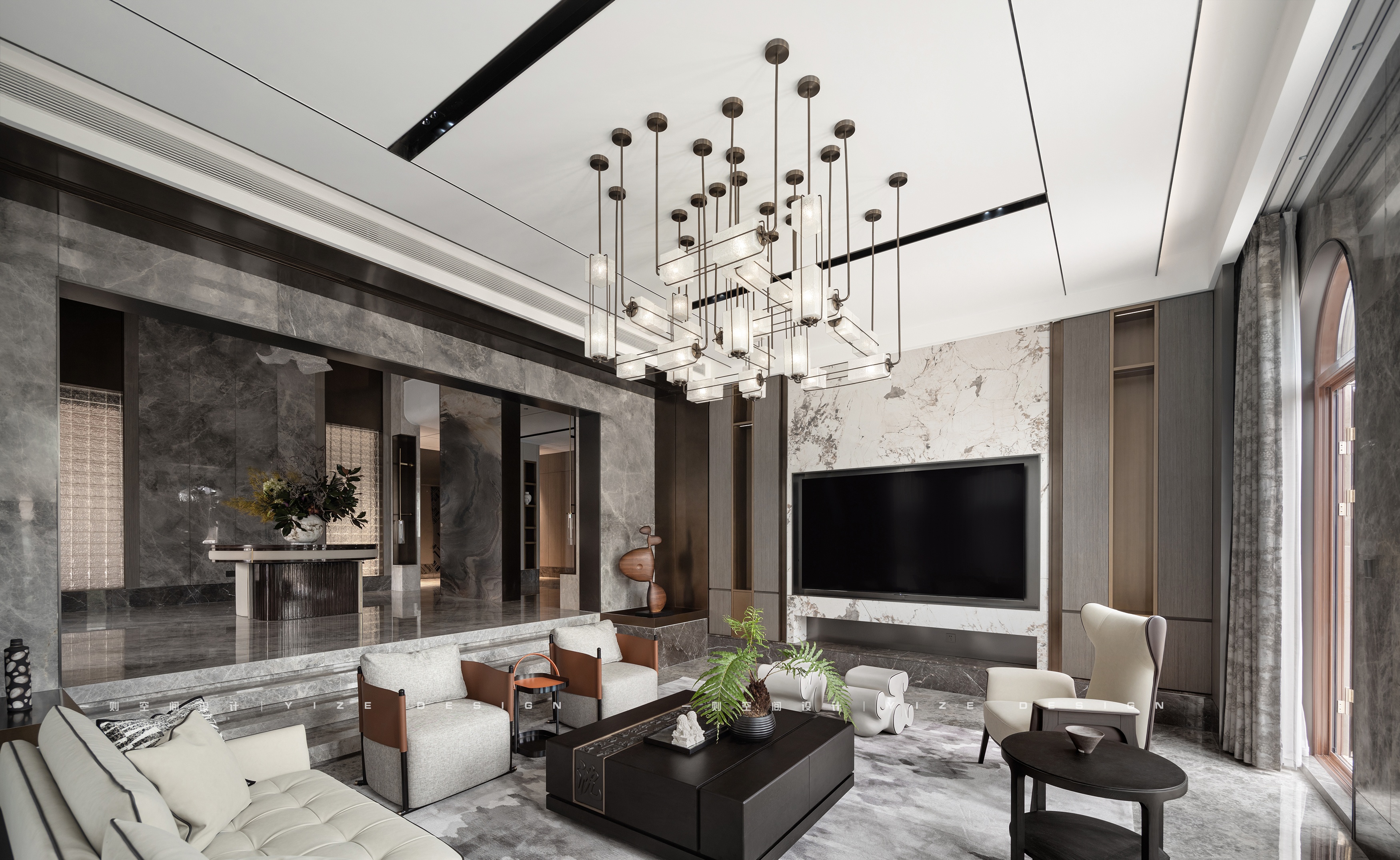 杭州别墅现代中式设计丨中国杭州丨赵艺哲设计工作室-0