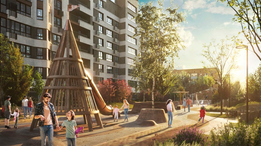 ЖК «НЬЮТОН» 小区景观设计丨俄罗斯奔萨-0