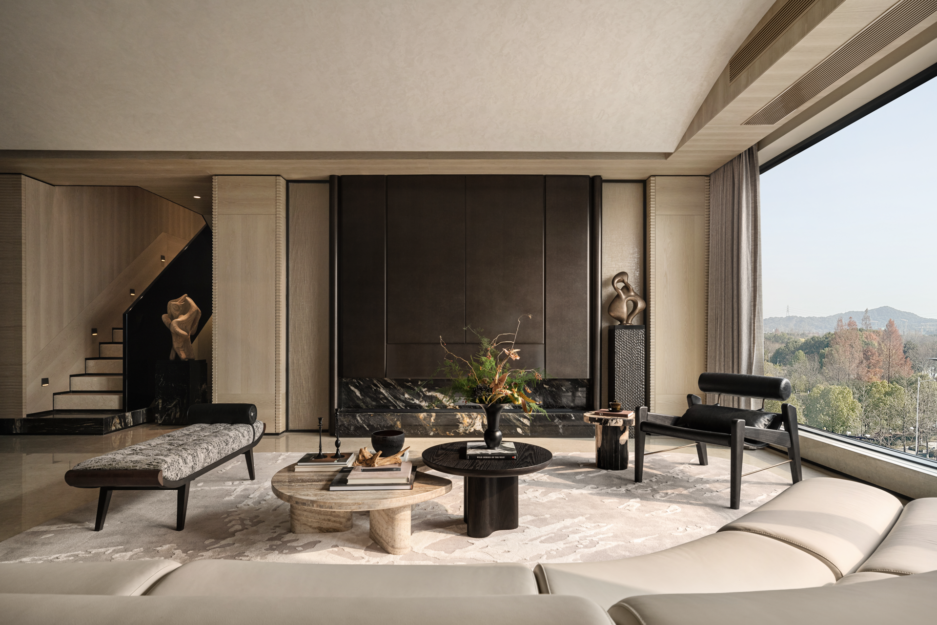 【IF DESIGN】新松弛主义丨杭州咏湖云庐中叠丨中国杭州丨软装IF DESIGN羽果设计-4