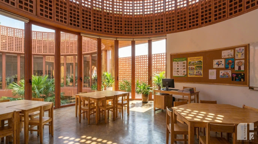 嘉莱幼儿园丨越南丨H2 Architects-13