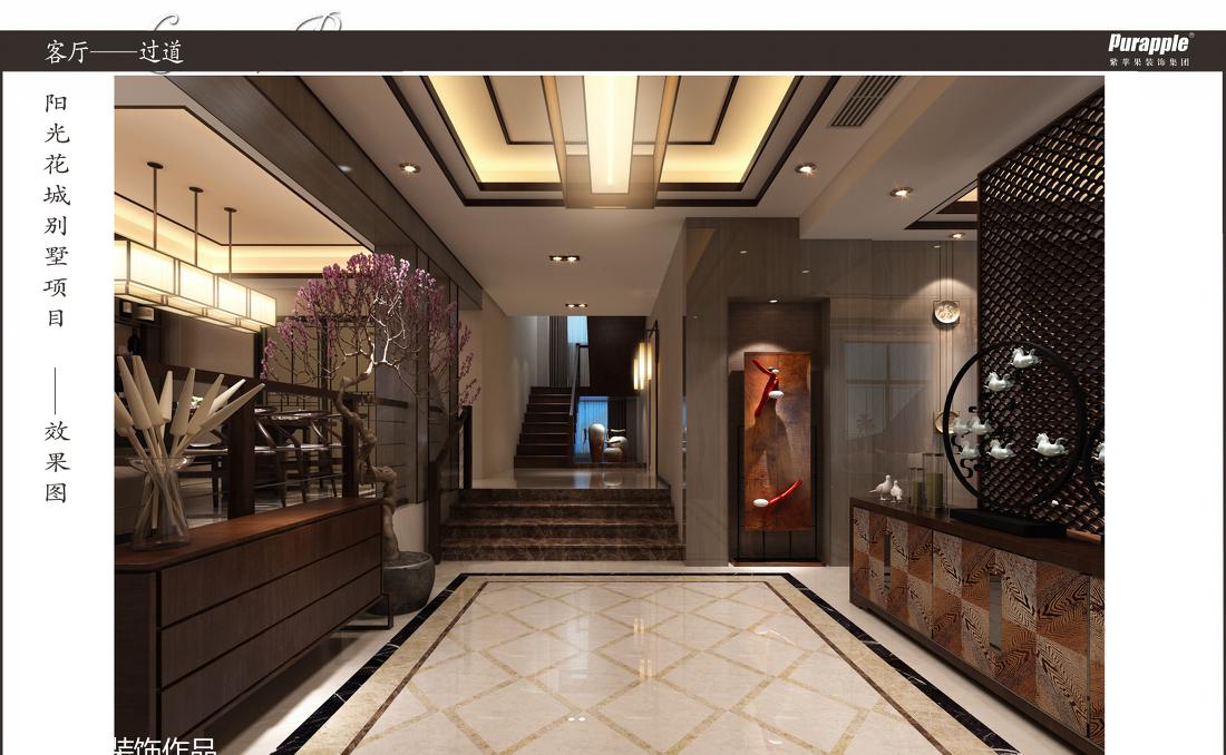 
新中式风格双拼别墅设计 -4