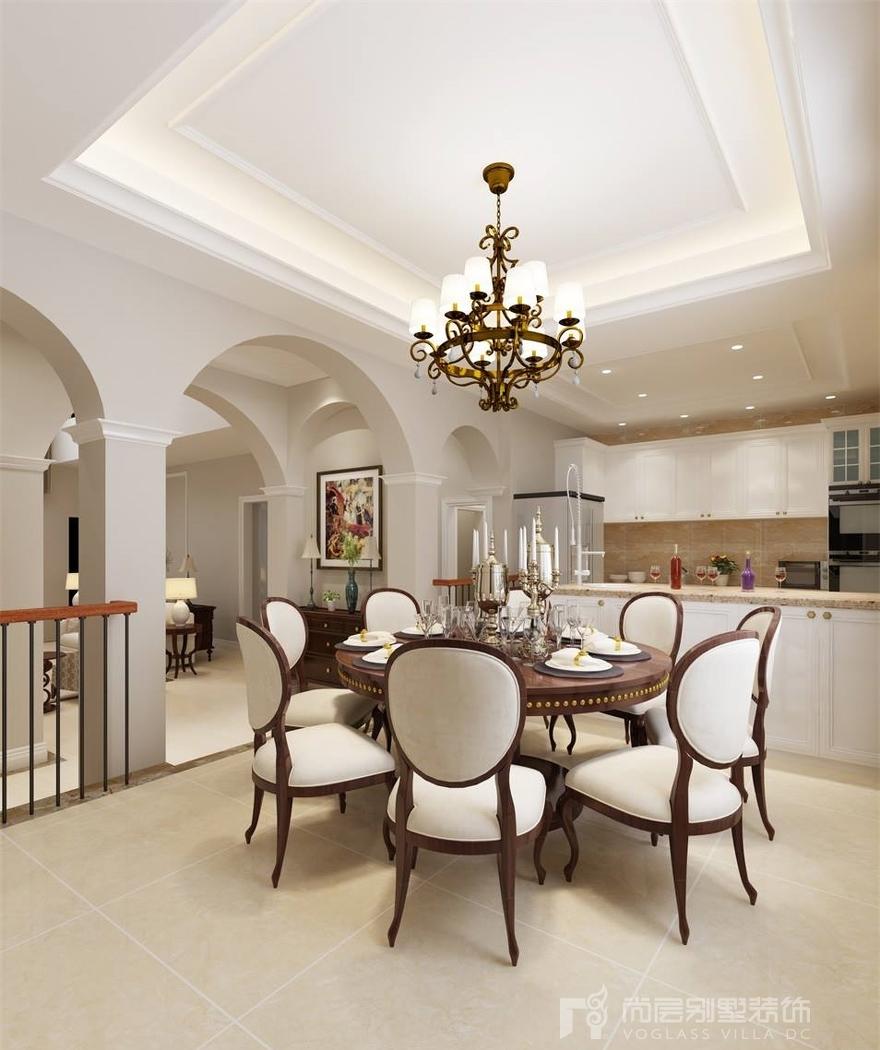 团泊湖别墅美式轻奢风设计-2