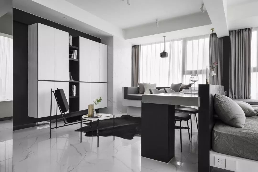 48 平米小户型秒变 100 平,现代风格设计展现空间魔法-13