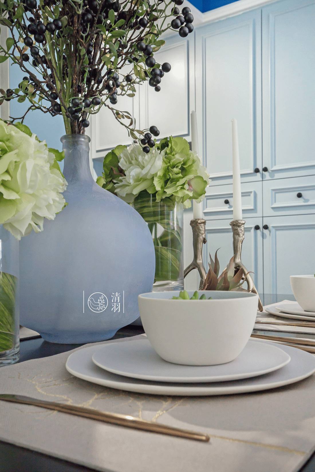 清羽设计 | 成都暗夜星空美式三居室-15