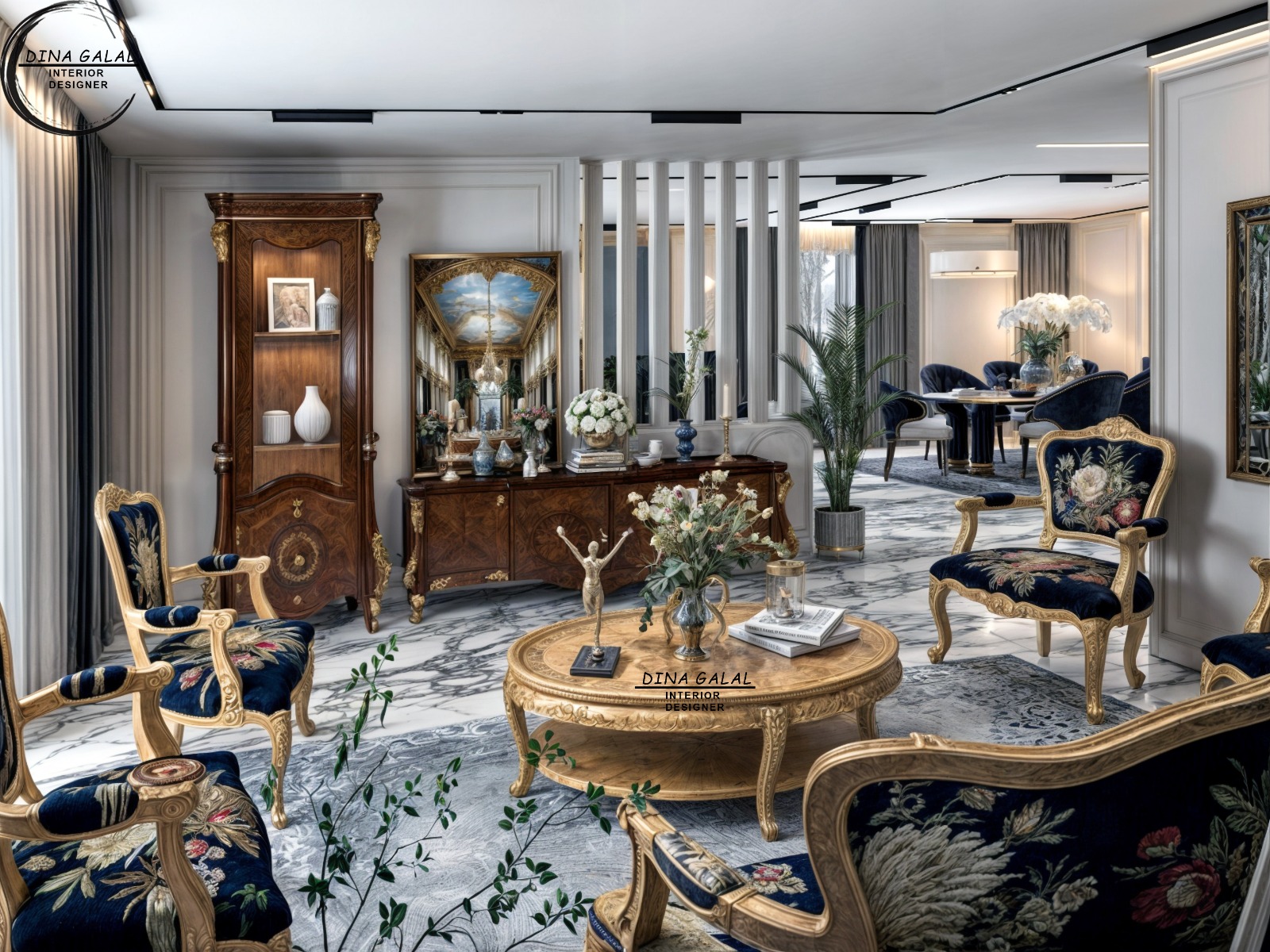 New Cairo capital /neoclassical reception-2