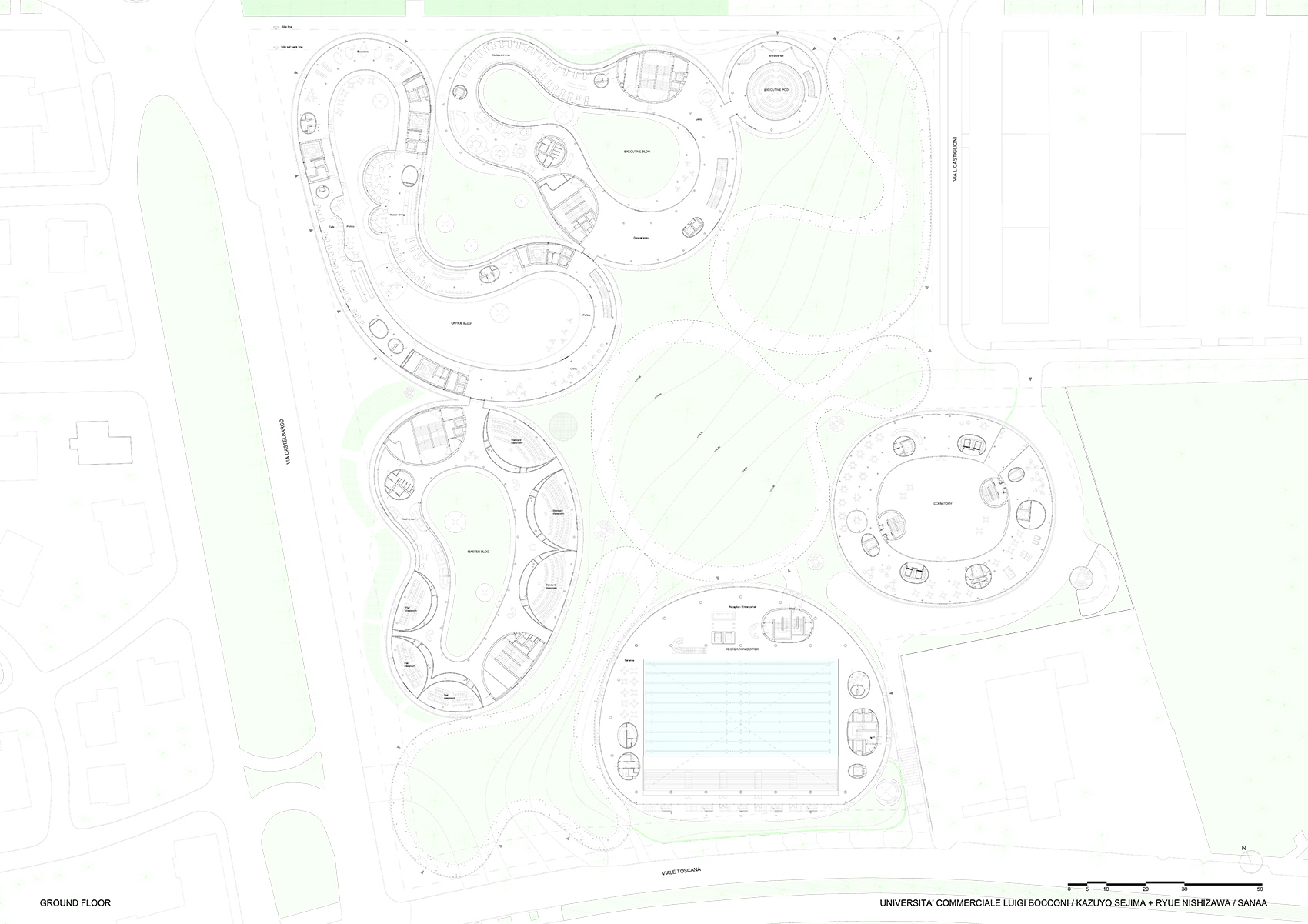 博科尼大学新城市校区丨意大利米兰丨SANAA-41