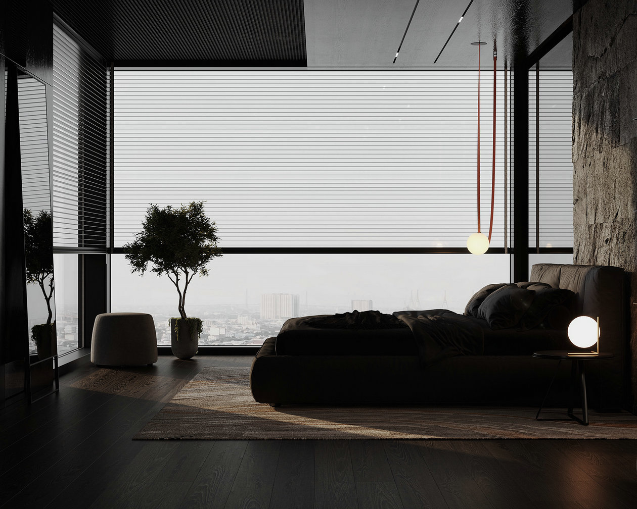 213㎡黑色系别墅设计-19