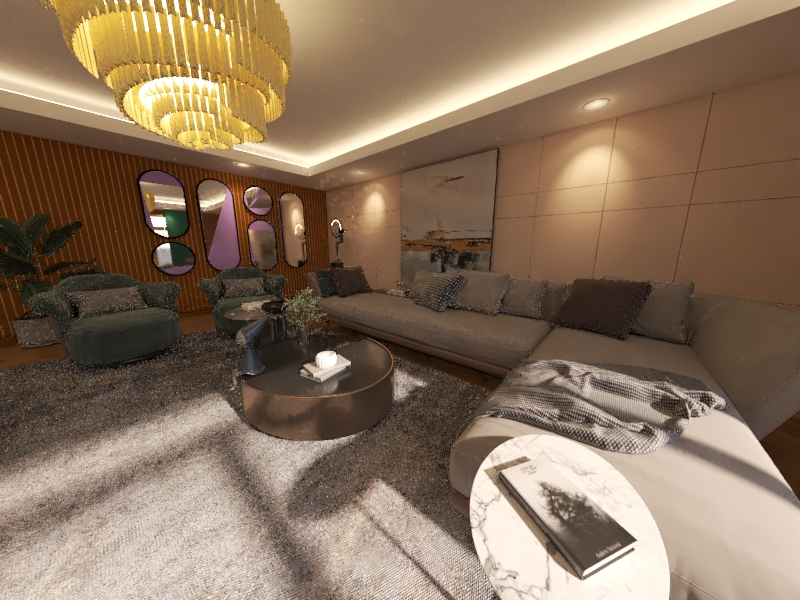 Modern Living Room By 3dMax-12