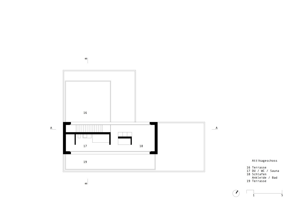 瑞士 Berna 住宅 | 融入景观的三层雕塑式建筑-39