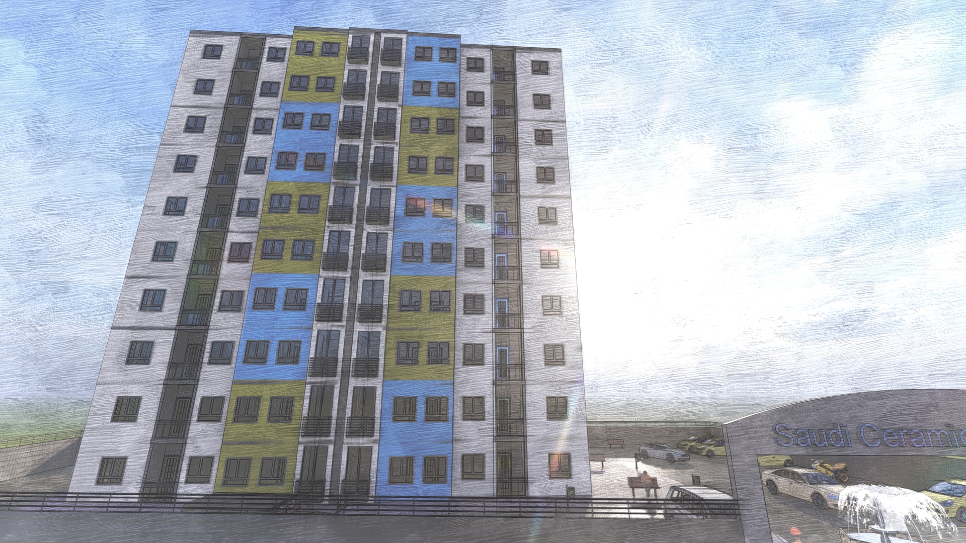 Revit Design Saudi Ceramic Company-12