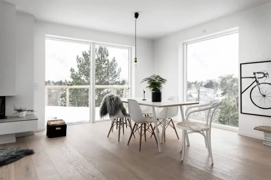 瑞典大空间家居设计,自然材质营造宽敞舒适氛围-7