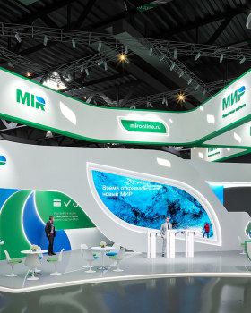 Стенд для компании МИР