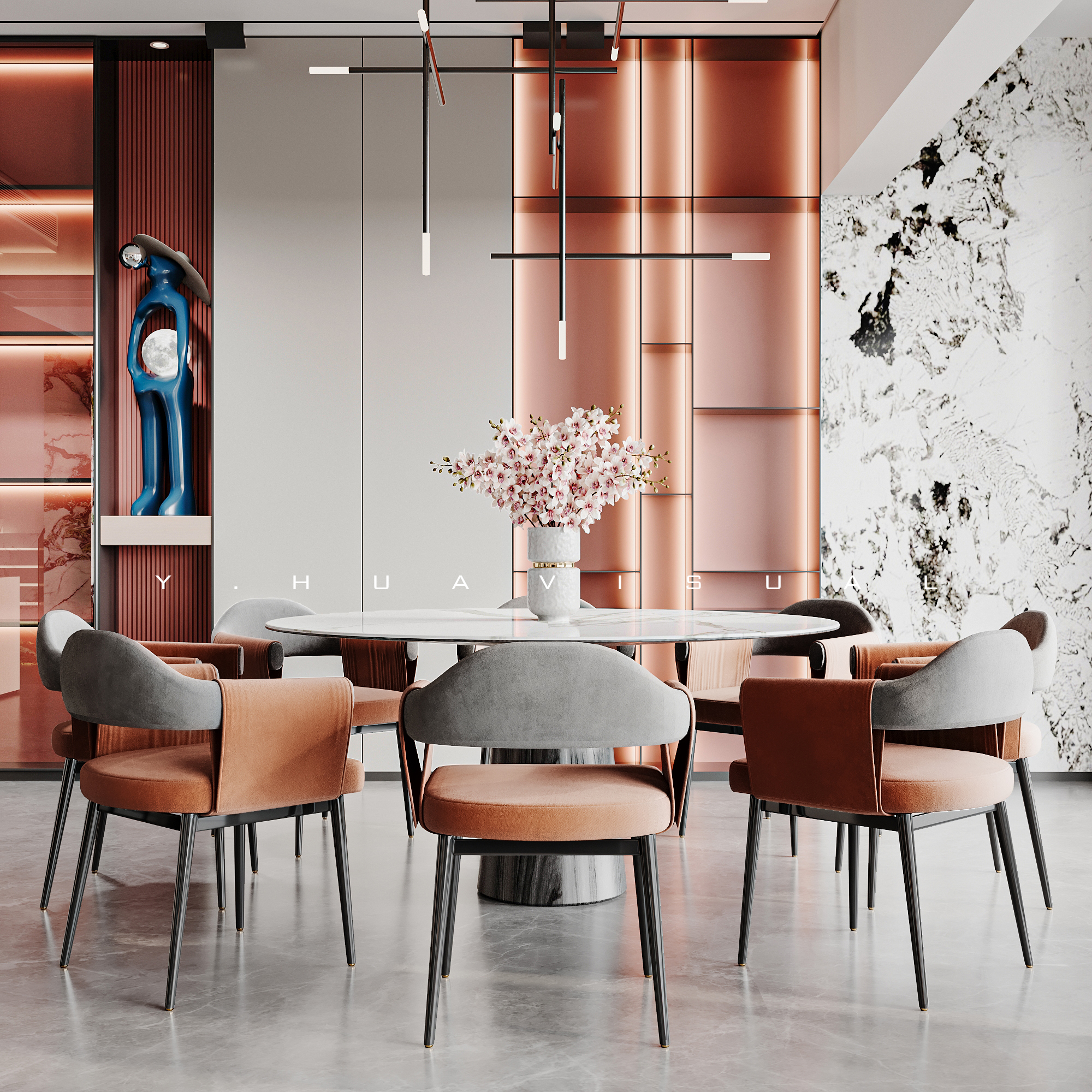 乙画视觉｜现代别墅-10