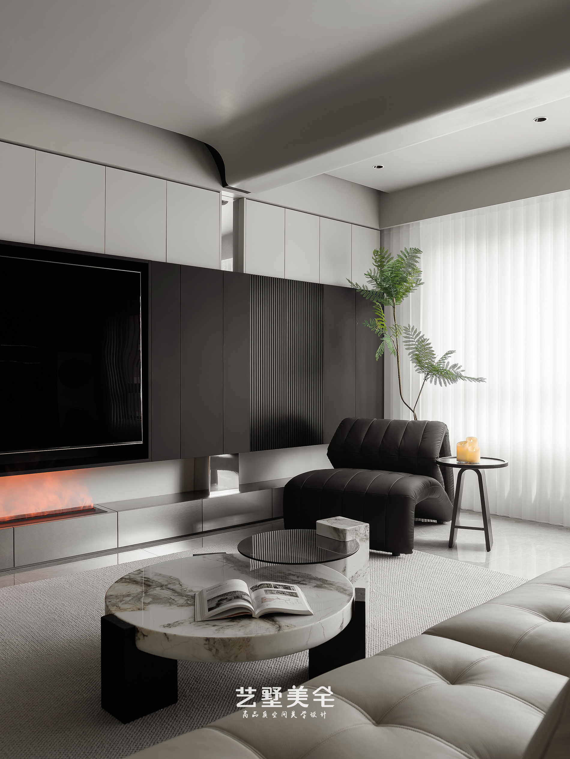 139㎡高级灰克制美学 现代高级感栖居丨中国合肥丨艺墅美宅设计-20