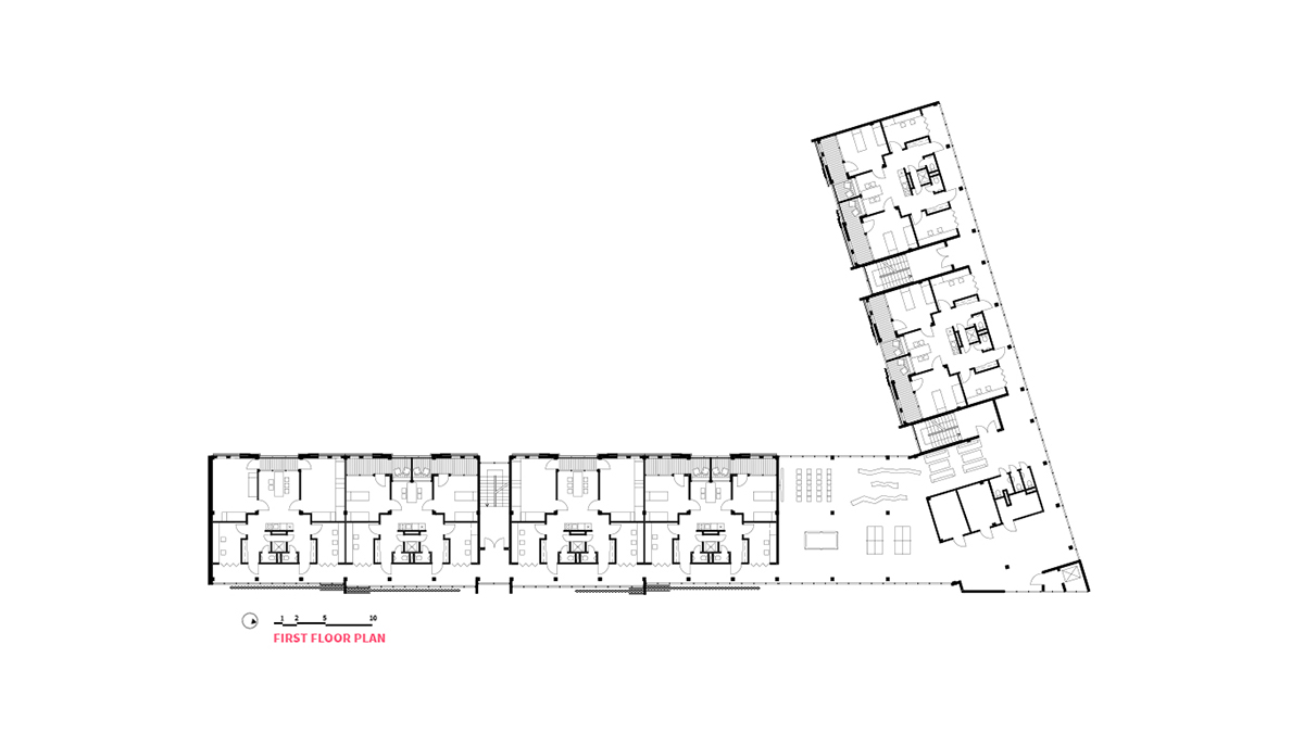 古老校园旁的现代学生公寓-13