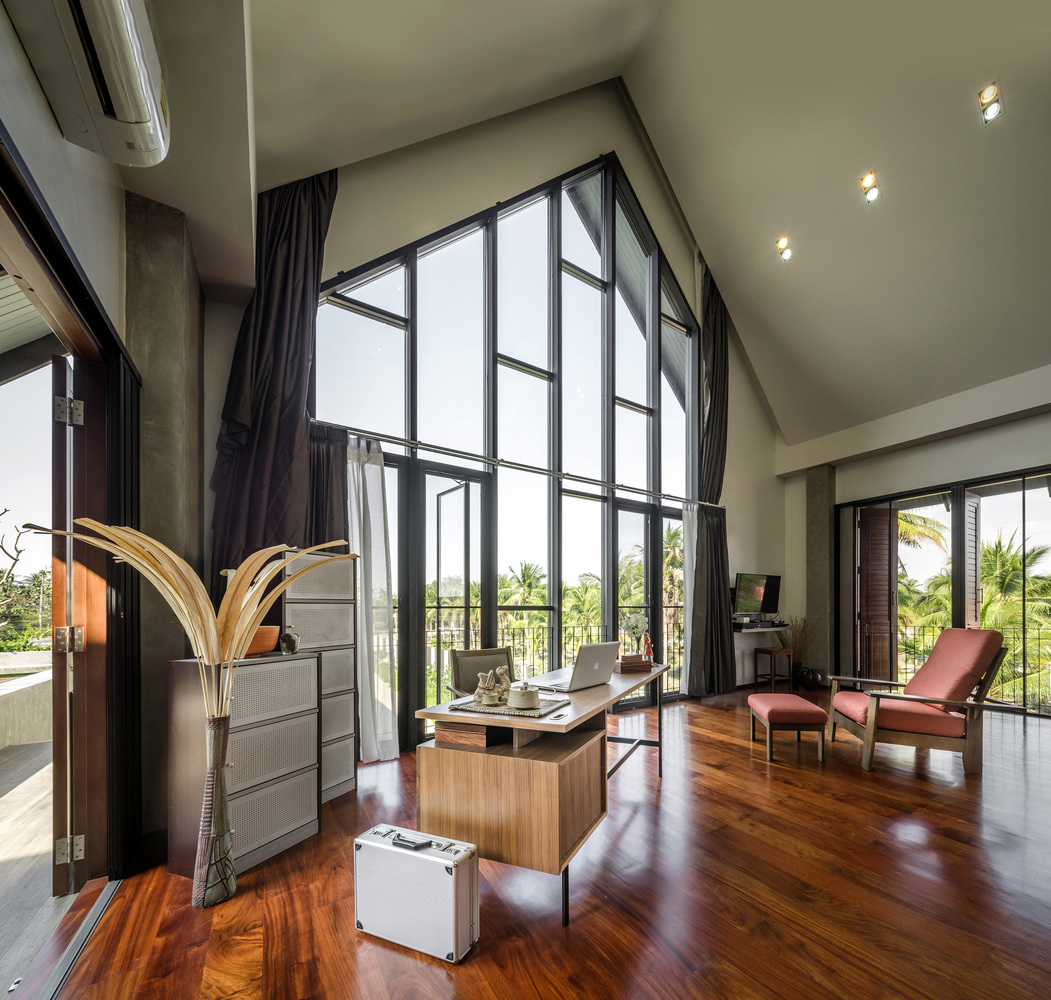 泰国乡村绿色隐居—— Baan Klang Suan ForX Design Studio-35