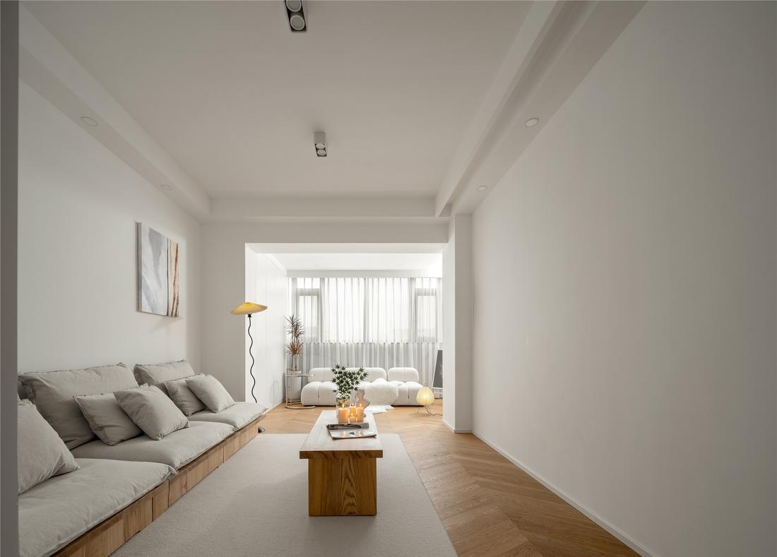 纯白+木色舒适惬意生活空间设计-6