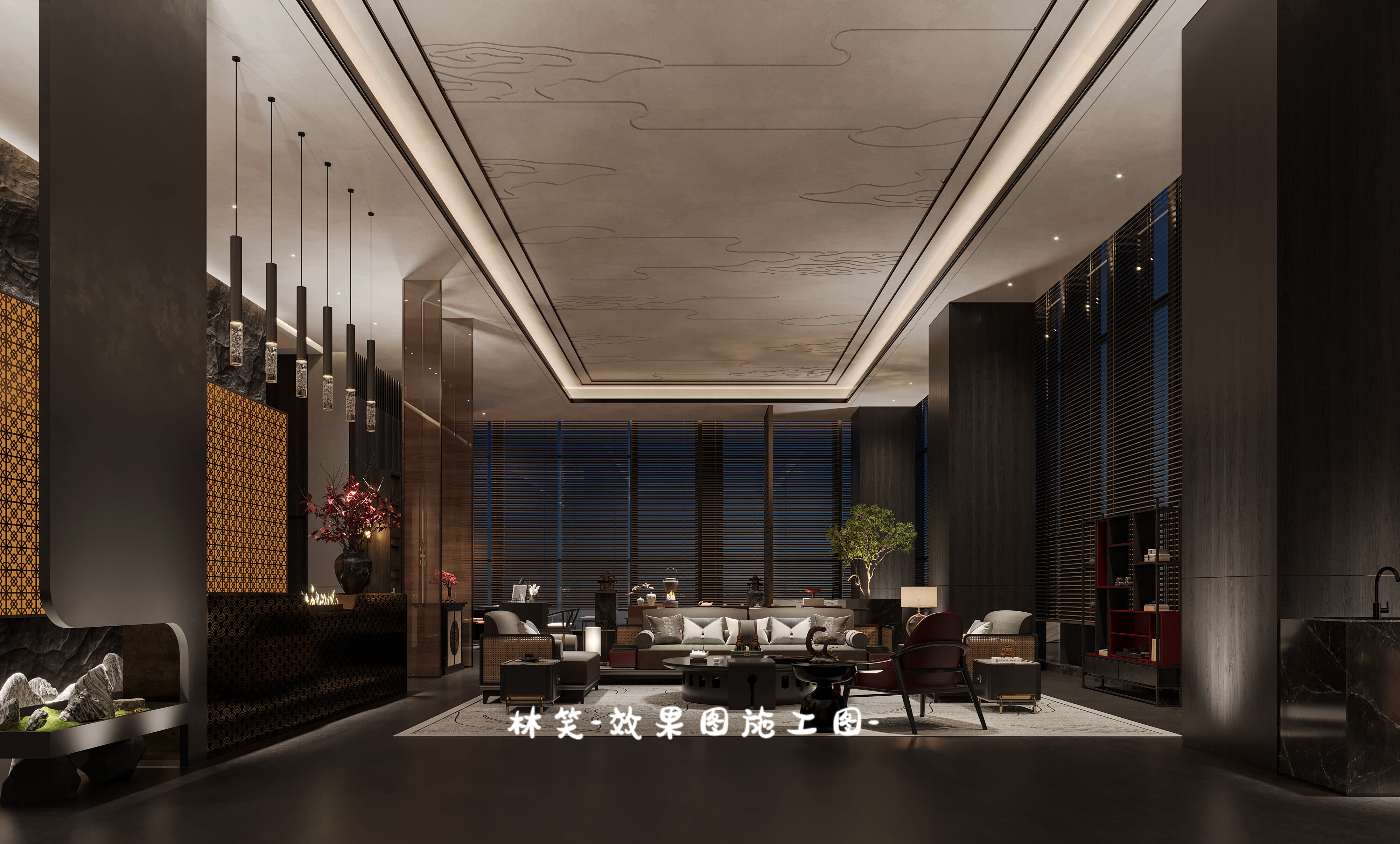 新中式私人会所，似水印月，浮生闲韵-4