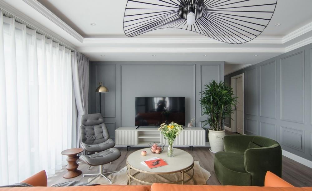 平层二手房翻新记 | 色彩与材质的巧妙搭配-23