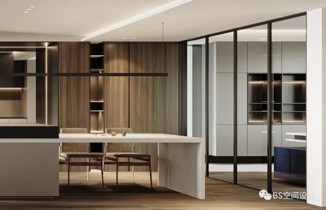 上海瑞虹新城私宅 | 灰调空间的渐进变化与灵动互动-26