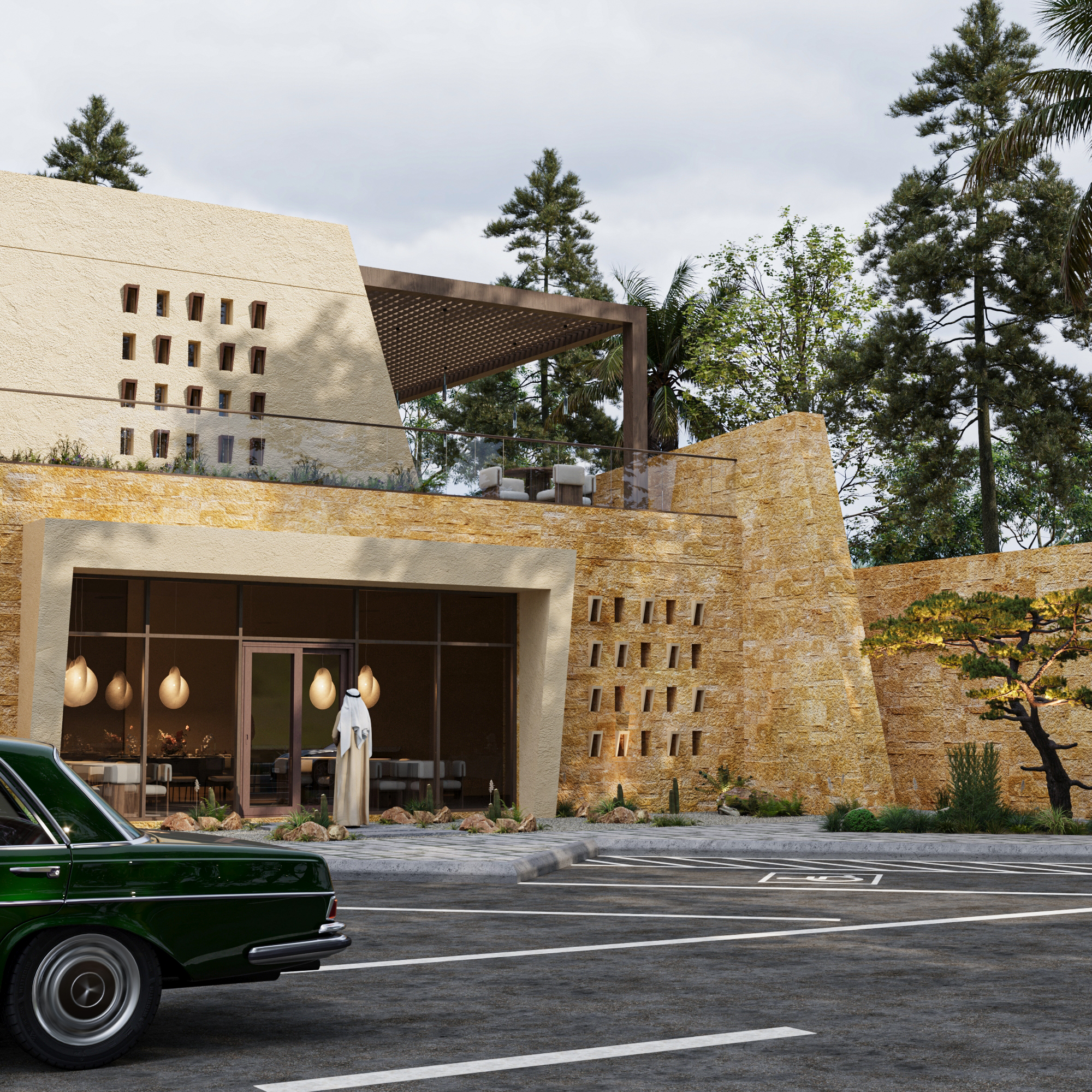 NAJDI STYLE RESTAURANT工装餐厅外立面-17